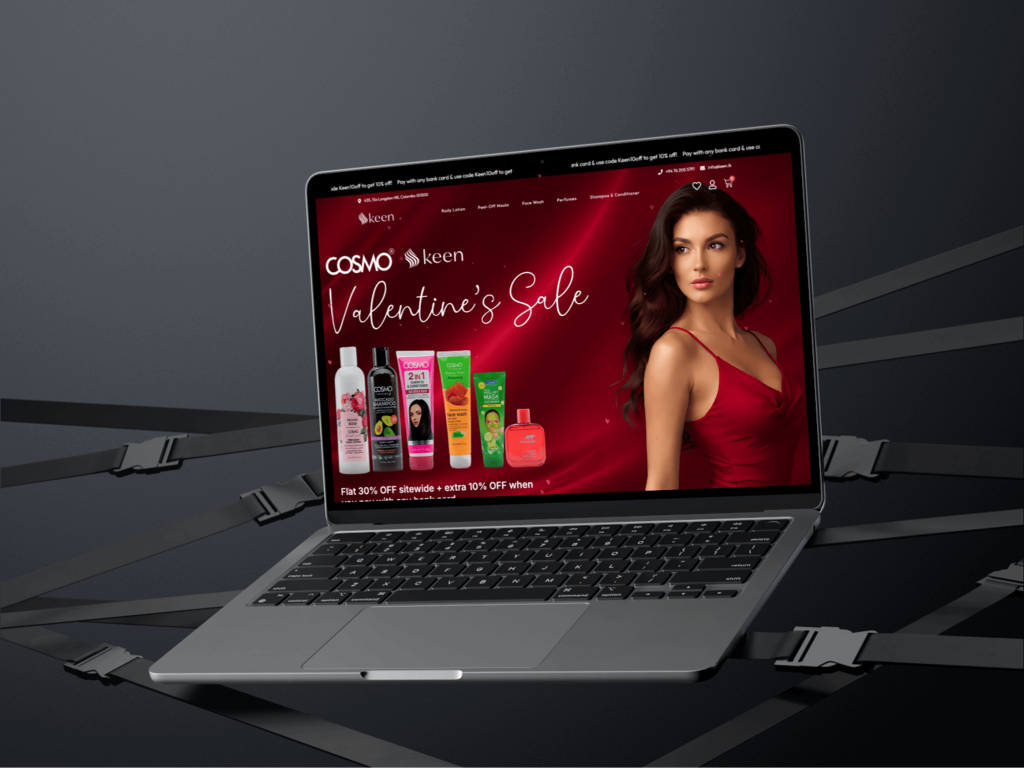 Keen E Commerce UI UX Design mockup